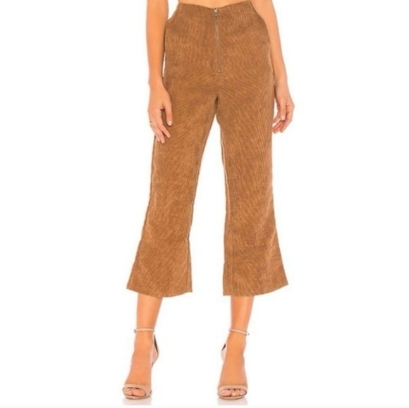 Tularosa Revolve Rachel Corduroy Kick Flare Pant XL Brown Toffee - Picture 2 of 8